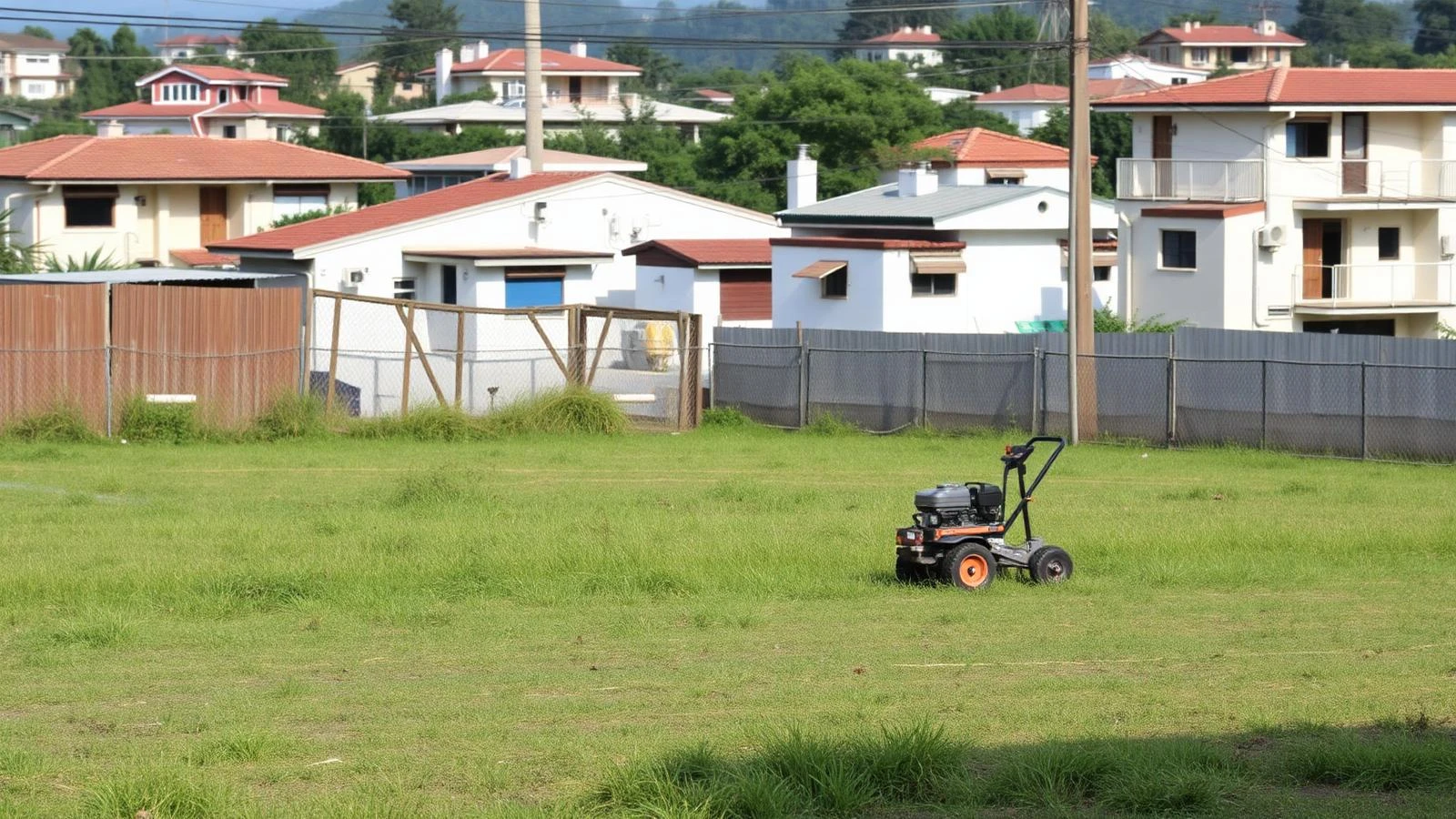 Roçagem de terreno em Itapevi